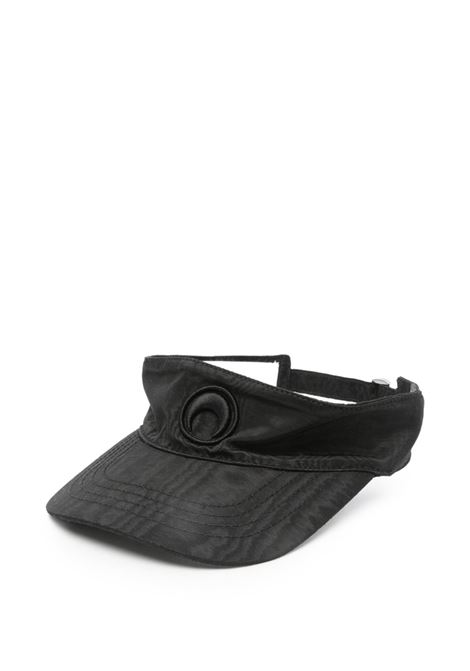 moon moire visor unisex black MARINE SERRE | UHG037ACWOV0030BK92